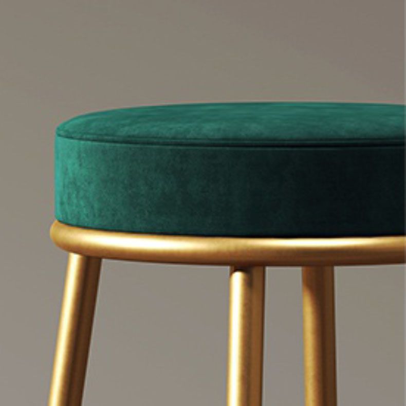 Glam Living Room Conter Sedia in metallo sgabelli da bar con poggiapiedi