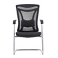 Chaise contemporaine en maille à dossier haut avec support lombaire réglable