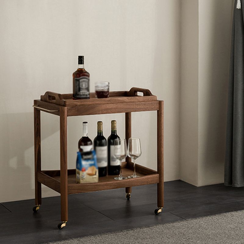 Rectangular Solid Wood Side Table Farmhouse 17" Wide Side Table with Wheels Clearhalo 'Coffee & Accent Tables' 'End & Side Tables' 'end_side_table' 'end_side_tables' 'furn' 'furn_end_side_tables' 'Furniture' 'furniture_end_side_table' 'Living Room Furniture' 1200x1200_bc22356d-ee70-4660-8a89-4f91add9cd7c