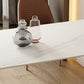 Irregular Sintered Stone Dining Table Modern Island Table with White/Black Double Pedestal Clearhalo ' dining_table' 'Dining Tables & Seating' 'Dining Tables' 'furn' 'furn_dining_table' 'Furniture' 'furniture_dining_table' 'Kitchen & Dining Furniture' 'kitchen&dining_furn' 'kitchen' 'kitchen_dining_table' 1200x1200_bc2286a8-6bba-4650-aeba-86345731d1da