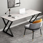 Rectangle Minimalist Dining Table White Tone Fixed Table of Sintered Stone Clearhalo ' dining_table' 'Dining Tables & Seating' 'Dining Tables' 'furn' 'furn_dining_table' 'Furniture' 'furniture_dining_table' 'Kitchen & Dining Furniture' 'kitchen&dining_furn' 'kitchen' 'kitchen_dining_table' 1200x1200_bc25c34b-0285-48fe-91bd-5accd26c05f2