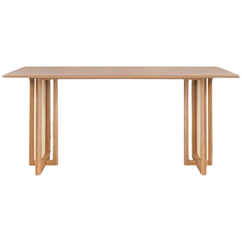 Modern Dining Set 1/2/4 Pcs Natural Solid Wood Dining Table and Chairs Clearhalo 'Dining Room Sets' 'Dining Tables & Seating' 'dining_room_set' 'furn' 'furn_dining_room_set' 'Furniture' 'Kitchen & Dining Furniture' 1200x1200_bc28426b-e8ca-44a0-a1b3-c24972edfa05