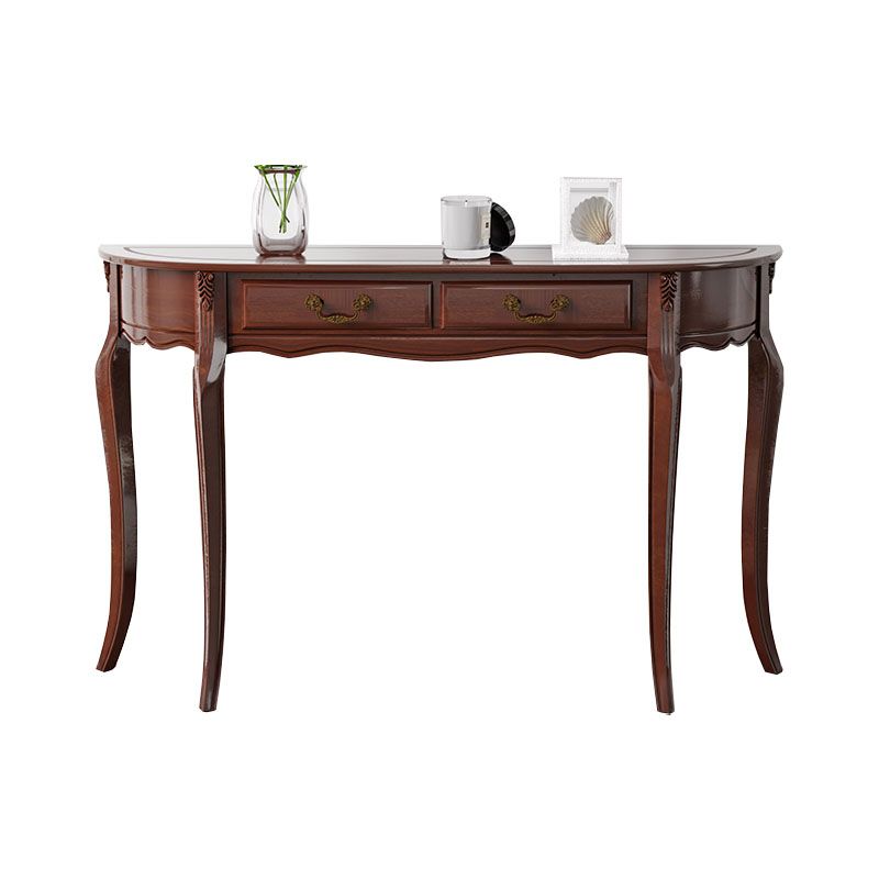 Tavolo di accento moderno della metà secolo tavolo da console in legno mezzano in marrone