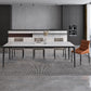 Rectangle Shape Dining Table Industrial Sintered Stone Table with 4 Legs Clearhalo ' dining_table' 'Dining Tables & Seating' 'Dining Tables' 'Furniture' 'furniture_dining_table' 'Kitchen & Dining Furniture' 'kitchen&dining_furn' 'kitchen' 'kitchen_dining_table' 1200x1200_bc2db691-03fc-48ae-add8-a21945de9f33