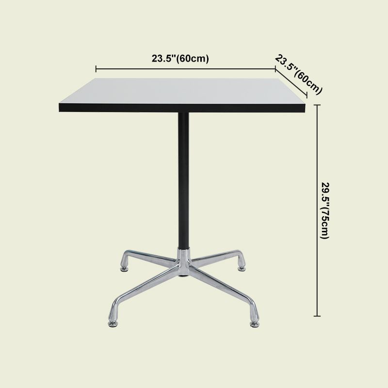 Industrial Style Dining Table Standard Height Dining Table with Pedestal Base for Home Clearhalo ' dining_table' 'Dining Tables & Seating' 'Dining Tables' 'Furniture' 'furniture_dining_table' 'Kitchen & Dining Furniture' 'kitchen&dining_furn' 'kitchen' 'kitchen_dining_table' 1200x1200_bc2e25dd-fb24-4e70-a583-0c8b09f36ec2