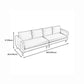 Mordern Square Arm Sofa with Tight Back Convertible Sofa for Living Room, Apartment Clearhalo 'furn' 'furn_sofas' 'Furniture' 'furniture_sofas' 'kitchen' 'kitchen_sofas' 'Living Room Furniture' 'Sofa' 'sofas' 1200x1200_bc2e5cf8-229c-404f-8007-b1e2fd594835
