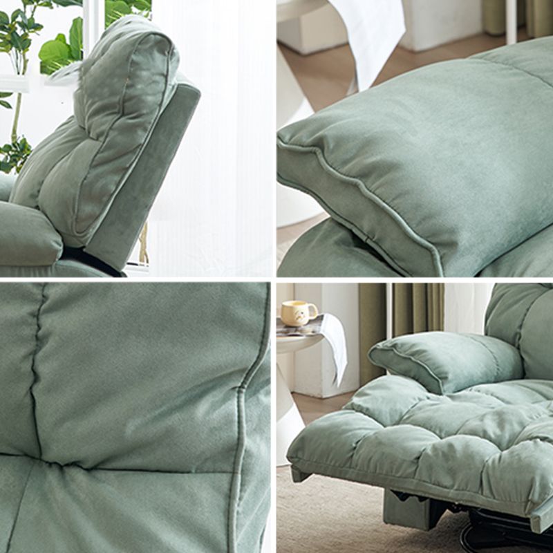 Sedia a polvere di poltrona reclinabile standard di colore solido con poggiapiedi