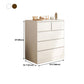 Rentage de rangement en bois moderne coffre de rangement de chambre à coucher en blanc et marron