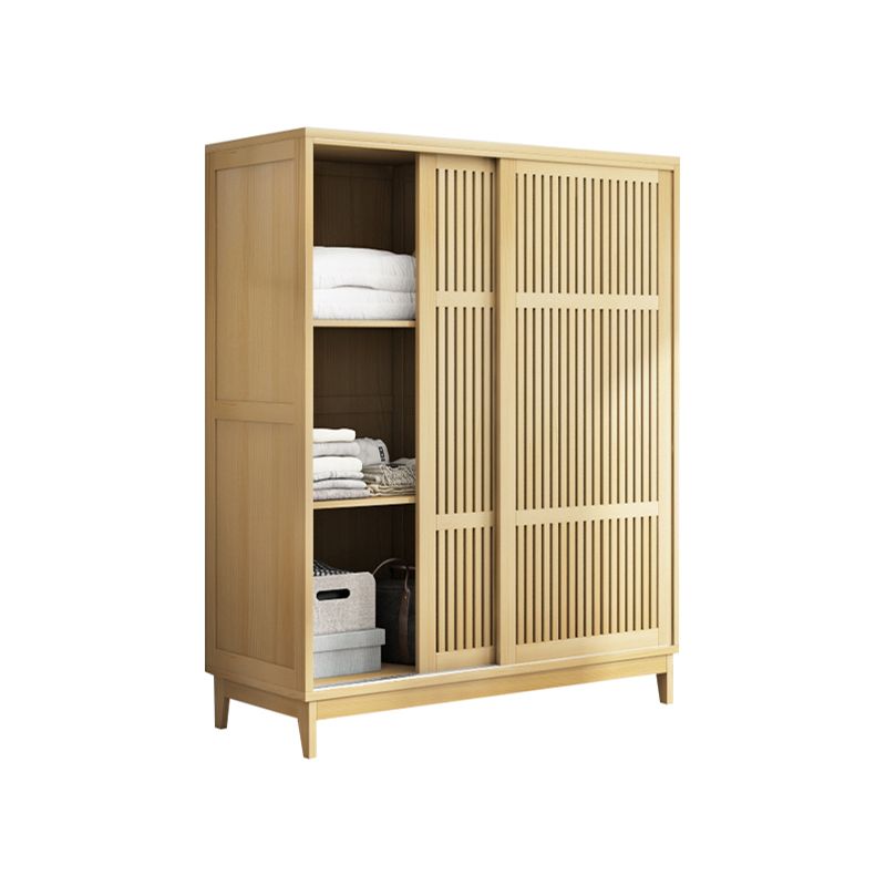 Modern Pine Solid Wood Wardrobe Freestanding Multifunctional Wardrobe Armoire Clearhalo 'Armoires & Wardrobes' 'armoires_wardrobes' 'Bedroom Furniture' 'furn' 'furn_armoires_wardrobes' 'Furniture' 1200x1200_bc314894-3d7f-4068-936d-8a6cfddceb14