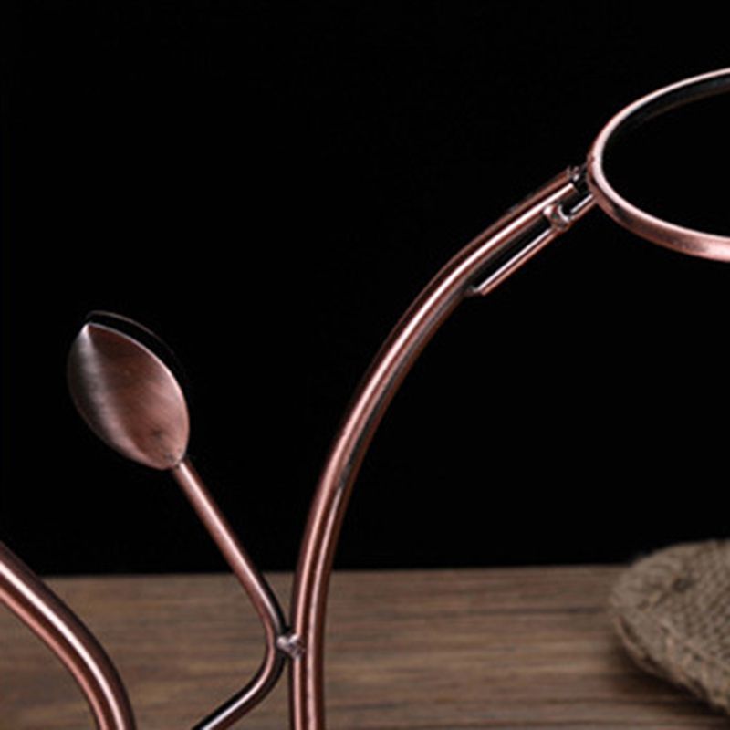 Estante de vidrio de vino de mesa contemporánea