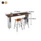 Restaurant Rectangle Wood Top Counter Table Acrylic Base Modern Bar Table Clearhalo 'Bar Furniture' 'Bar Tables' 'bar_tables' 'furn' 'furn_bar_tables' 'Furniture' 'furniture_bar_tables' 'Kitchen & Dining Furniture' 1200x1200_bc316a5d-028d-4976-a4e6-a98ddb5c5bf1