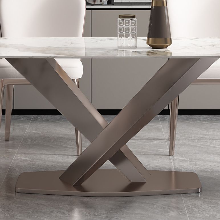 Glam 1/2/5/6/7 Pieces Dining Room Set Sintered Stone Dining Table Clearhalo 'Dining Room Sets' 'Dining Tables & Seating' 'dining_room_set' 'furn' 'furn_dining_room_set' 'Furniture' 'furniture_dining_room_set' 'Kitchen & Dining Furniture' 1200x1200_bc317de1-ac4a-4bf8-b866-1cd67fa1eba2