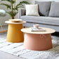 65/5000 Modern Style Wood/plastic Countertop Plastic Base Round Side Table