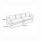 Mordern Square Arm Sofa with Tight Back Convertible Sofa for Living Room, Apartment Clearhalo 'furn' 'furn_sofas' 'Furniture' 'furniture_sofas' 'kitchen' 'kitchen_sofas' 'Living Room Furniture' 'Sofa' 'sofas' 1200x1200_bc340aca-834d-4470-8e3f-7f3269fb8954