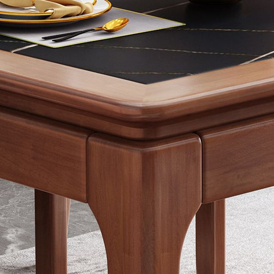 Rectangle 4-foot Dining Room Collection Midcentury Style Dining Table for Home