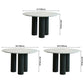 Round Contemporary Style Dining Table White Fixed Table with Sintered Stone Clearhalo ' dining_table' 'Dining Tables & Seating' 'Dining Tables' 'furn' 'furn_dining_table' 'Furniture' 'furniture_dining_table' 'Kitchen & Dining Furniture' 'kitchen&dining_furn' 'kitchen' 'kitchen_dining_table' 1200x1200_bc359d92-7af0-48d8-8772-bc72491e6f01