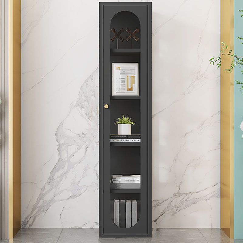 Modern Metal Bookcase Standard Closed Back Bookshelf for Home Office