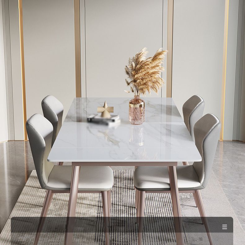 Designer Style 1/4/5/7 Pieces Dinette Set Rectangle Dining Table Set Clearhalo 'Dining Room Sets' 'Dining Tables & Seating' 'dining_room_set' 'furn' 'furn_dining_room_set' 'Furniture' 'furniture_dining_room_set' 'Kitchen & Dining Furniture' 1200x1200_bc37c67f-dd1b-4d5d-a3e7-dfa03e3de61c