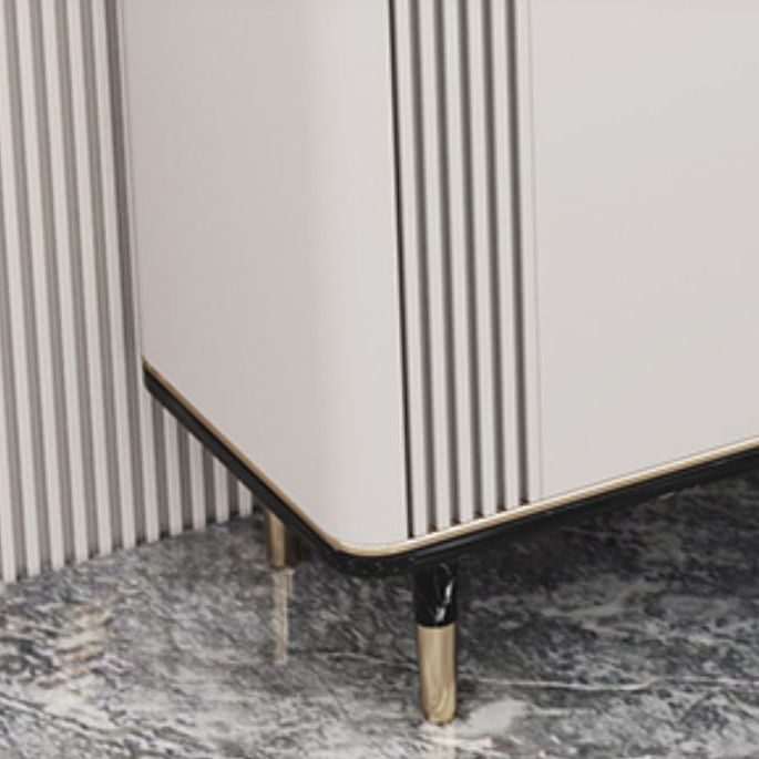 Glam Dining Server Marble Buffet Server with Doors for Living Room Clearhalo 'buffet_sideboard' 'Buffets & Sideboards' 'furn' 'furn_buffet_sideboard' 'Furniture' 'Kitchen & Dining Furniture' 1200x1200_bc3a0cf4-1da4-4d03-aa34-9ad19f79eb26
