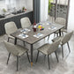 Metal Industrial Rectangle Table Sintered Stone Table for Kitchen and Dining Room Clearhalo ' dining_table' 'Dining Tables & Seating' 'Dining Tables' 'furn' 'furn_dining_table' 'Furniture' 'furniture_dining_table' 'Kitchen & Dining Furniture' 'kitchen&dining_furn' 'kitchen' 'kitchen_dining_table' 1200x1200_bc3bb7b2-4489-4b8e-a469-e5238d61c0a7