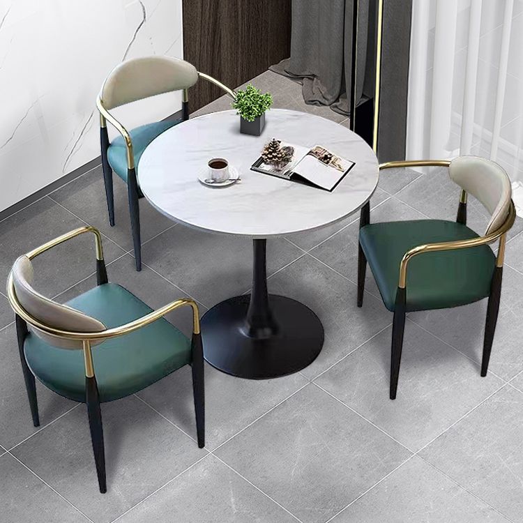 Glam Style Arm Chair Open Back Indoor Dining Chair (Set of 2/4) Clearhalo 'Dining Chairs' 'Dining Tables & Seating' 'dining_chair' 'furn' 'furn_dining_chair' 'Furniture' 'furniture_dining_chair' 'Kitchen & Dining Furniture' 1200x1200_bc3d605b-9f70-448f-9eb0-455a748cb002