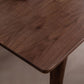 Contemporary Walnut Rectangle Dining Table Dining Room Kitchen Table