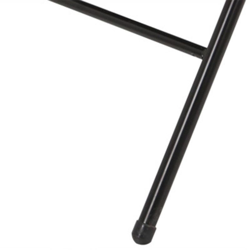 Silla de conferencia tapizada sin brazo silla de cuero de espalda baja