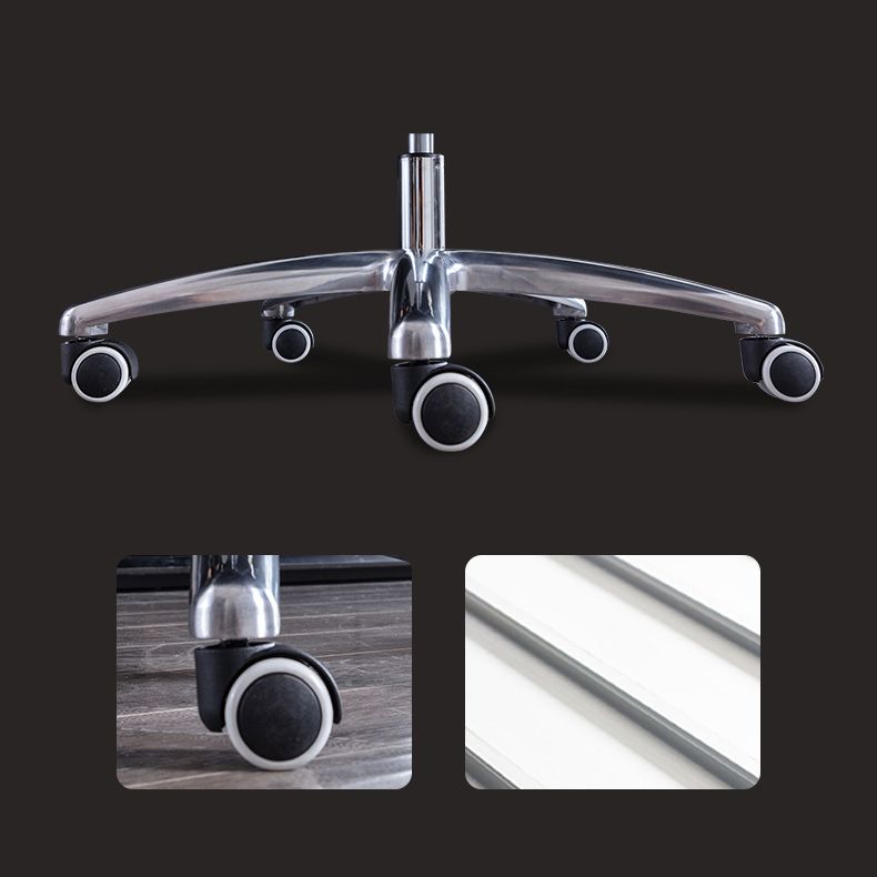 Modern Leather Slide Chair Padded Arms Adjustable Seat Height Office Chair with Wheels Clearhalo 'furn' 'furn_office_chair' 'Furniture' 'Office Chairs' 'Office Furniture' 'office_chair' 1200x1200_bc420b9d-6f6c-4778-992f-b37b758abe1e