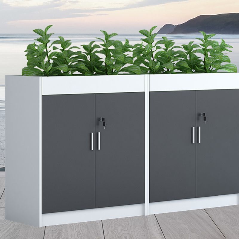 Gabinetto di file contemporaneo Cravatta in legno Lock Lock File laterale per ufficio