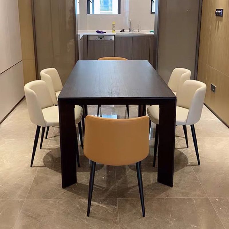 Home Scandinavian Side Chair Parsons Back Metal Upholstered Dining Room Chair Clearhalo ' kitchen&dining_furn' 'Dining Chairs' 'Dining Tables & Seating' 'dining_chair' 'furn' 'furn_dining_chair' 'Furniture' 'furniture_dining_chair' 'Kitchen & Dining Furniture' 'kitchen' 1200x1200_bc433fb9-6468-4ba5-b07f-f15b8cd1414f