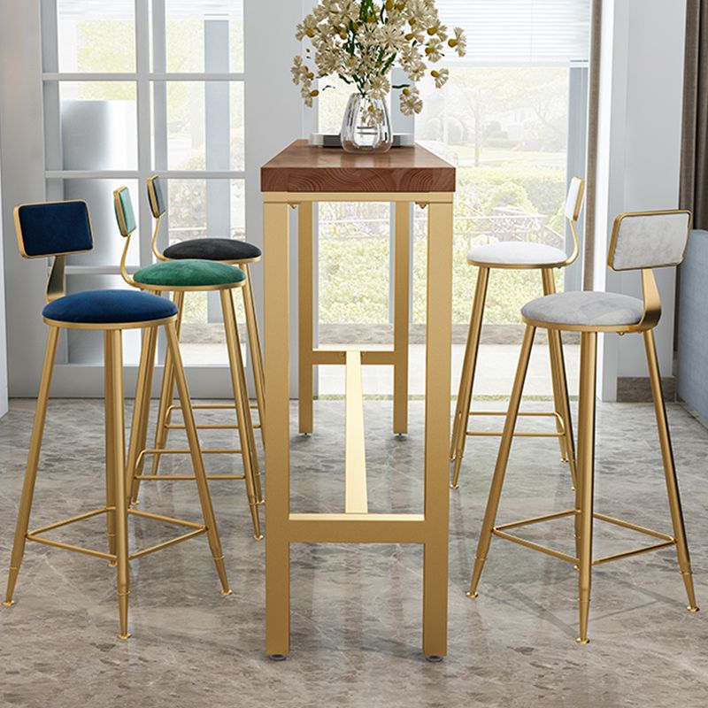 Glam Style Rectangle Bar Table 1/6 Pieces Solid Wood Counter Table Clearhalo 'Bar Furniture' 'furn' 'furn_home_bar_bar_sets' 'Furniture' 'Home Bars & Bar Sets' 'home_bar_bar_sets' 'Kitchen & Dining Furniture' 1200x1200_bc43d724-ee53-4edf-b9a8-7f27a5a03619