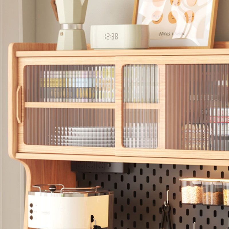 Tabella del server di legno moderno 3 cassetti Apri armadi di archiviazione inclusi per la casa