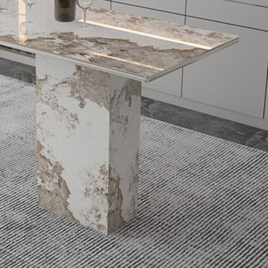 Dubbele voetstuk Keuken Teller Hoogte Tabel Hedendaagse rechthoekige pubtabel