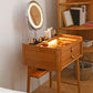 29.53" Height Wood Vanity Makeup Table Vanity Mirrorl with Drawers for Bedroom