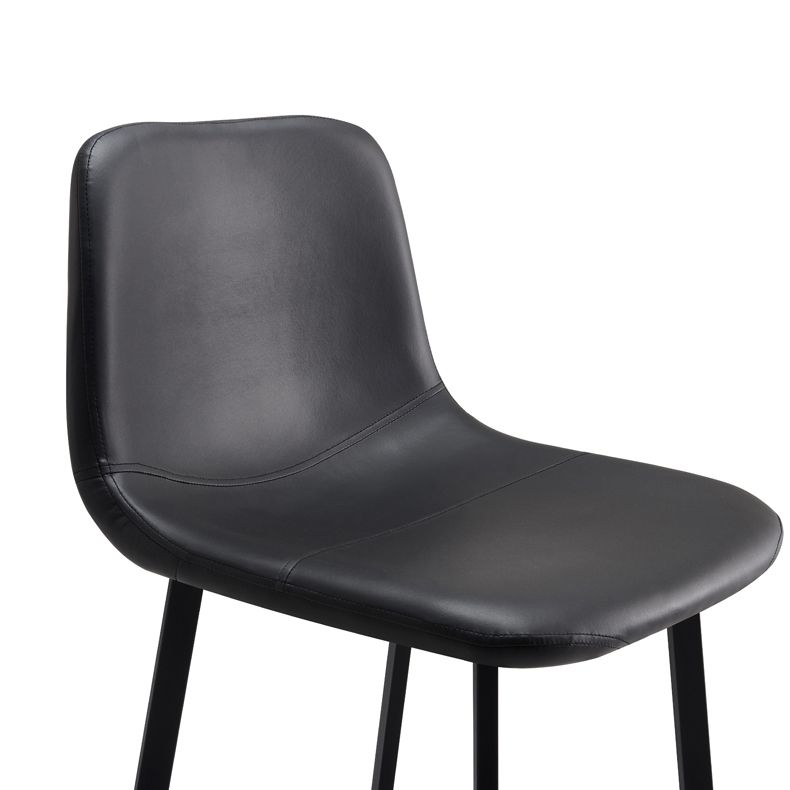 Contemporary Metal Leather Bar Stools Indoor Barstool with Iron Legs Clearhalo 'Bar Furniture' 'Bar Stools' 'bar_stools' 'furn' 'furn_bar_stools' 'furniture_bar_stools' 'Kitchen & Dining Furniture' 'kitchen&dining_furn' 'kitchen' 'kitchen_furn' Furniture' 1200x1200_bc465539-95e6-413e-80ad-23276ea749fb