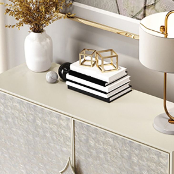 Tavolo a buffet in legno ingegnerizzato a buffet glam con porte per cucina