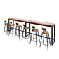 Modern 1/2/4/7 Pieces Solid Wood Pub Table Set Rectangular Counter Table for Dining Room