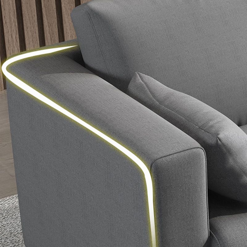 Loose Back Linen Square Arm Modern Sofa with Slipcover for Living Room Clearhalo 'furn' 'furn_sofas' 'Furniture' 'furniture_sofas' 'kitchen' 'kitchen_sofas' 'Living Room Furniture' 'Sofa' 'sofas' 1200x1200_bc47eb48-003c-4a0d-9cb9-a8e17466d3e5