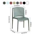 Plastic Scandinavian Kitchen Dining Room Side Chair Slat Back Chair Clearhalo ' kitchen&dining_furn' 'Dining Chairs' 'Dining Tables & Seating' 'dining_chair' 'furn' 'furn_dining_chair' 'Furniture' 'furniture_dining_chair' 'Kitchen & Dining Furniture' 'kitchen' 1200x1200_bc488e81-52dd-4b15-a416-ba6c119c26ad