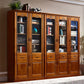 79 "H Modern Style Bookcase in legno massiccio di libreria chiusa con porta per l'home office