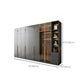 Modern Glass Wardrobe Wardrobe Armoire Wardrobe Cabinet for Home