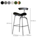 Modern Style Counter Stool Faux Leather Saddle Seat Bar Stool for Indoor Clearhalo 'Bar Furniture' 'Bar Stools' 'bar_stools' 'furn' 'furn_bar_stools' 'Furniture' 'Kitchen & Dining Furniture' 1200x1200_bc49c24f-19ab-4f6a-af27-c85d028945d5