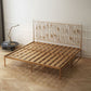 Glam 45" Tall Open-Frame Bed Metallic Bed Frame with Headboard