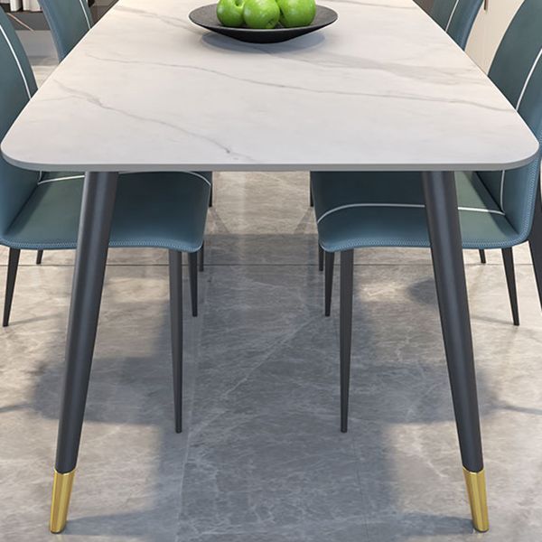 Modern 1/2/5/7 Pieces Rectangle Dining Set Sintered Stone Dining Table Set with Chairs Clearhalo 'Dining Room Sets' 'Dining Tables & Seating' 'dining_room_set' 'furn' 'furn_dining_room_set' 'Furniture' 'furniture_dining_room_set' 'Kitchen & Dining Furniture' 'kitchen&dining_furn' 'kitchen' 1200x1200_bc4aba0e-3aa0-40c7-b5c1-b777030ebf0e