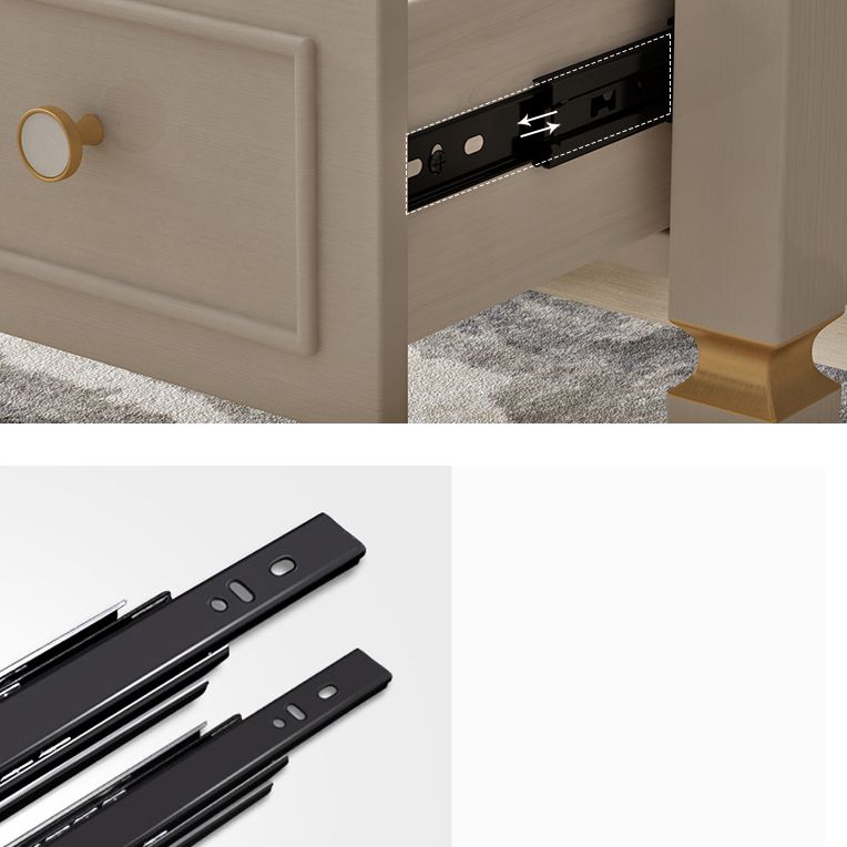 Classico cassettiere del torace in legno glam con cassetti