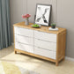Modern Rubber-wood Solid Wood Side Board Living Room Buffet/Console with Drawers Clearhalo 'buffet_sideboard' 'Buffets & Sideboards' 'Furniture' 'furniture_buffet_sideboard' 'Kitchen & Dining Furniture' 1200x1200_bc4ba8af-e34e-4ba7-90eb-a81cf3d3ffed