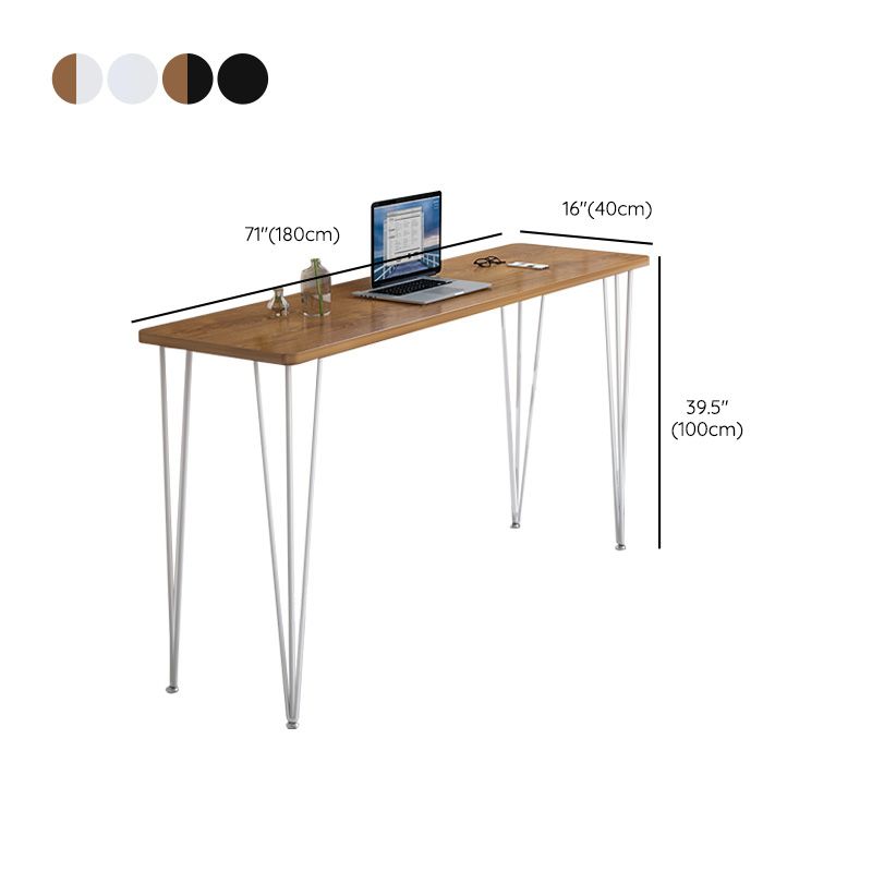 Tripod Base Bar Table Modern Style Wood Top Bar Table for Kitchen