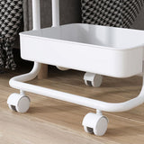 Open Industrial Etagere Bookshelf Steel Frame Plastic Shelf Bookshelf with Caster Wheels Clearhalo 'Bookcases' 'furn' 'furn_bookcases' 'Furniture' 'furniture_bookcases' 'Office Furniture' 1200x1200_bc4d77ee-44b7-4382-858a-3b2272c48e36