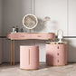 29.52 "Altura Top de pizarra rosa con tocador de maquillaje de cajones