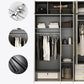 Contemporary Storage Cabinet Hinged Wardrobe Cabinet with Self Close Drawers Clearhalo 'Armoires & Wardrobes' 'armoires_wardrobes' 'Bedroom Furniture' 'furn' 'furn_armoires_wardrobes' 'Furniture' 1200x1200_bc4fd25d-09ee-468e-8481-7c909ca38110